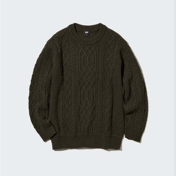 Uniqlo Other - Uniqlo Low Gauge Aran Crew Neck Long-Sleeve Sweater Size S